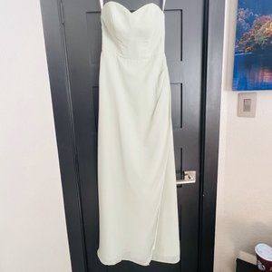 Azazie Dusty sage bridesmaid dress size A4